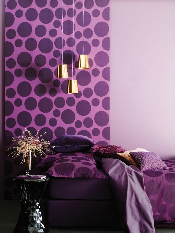 紫色壁纸，有趣的口音