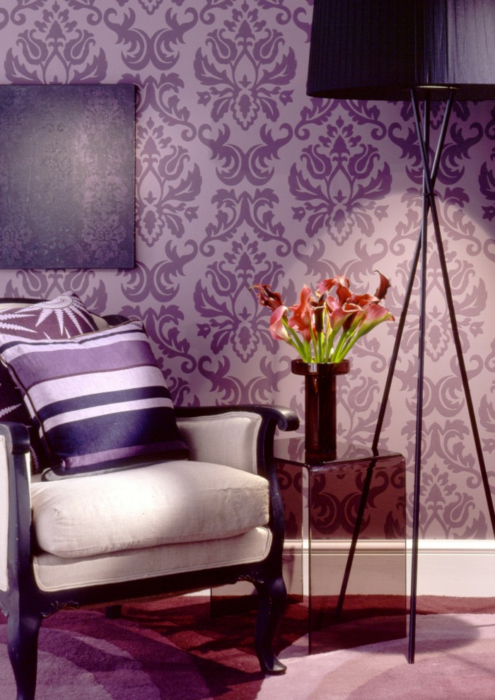 紫色壁纸，精彩室
