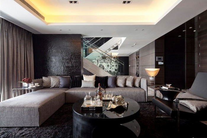 luxe-salon-cool-foncé intérieur