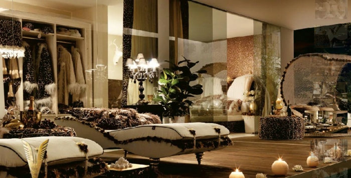 luxus nappali-kreatívan kialakított belső