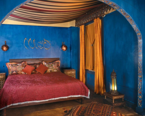 Marokkói bútorok-bed-in-a-hálószobában