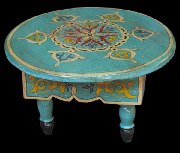 Marokkói bútorok-blue-asztal