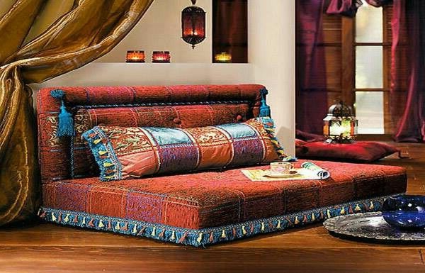 Marokkói bútorokkal, extravagáns ágy