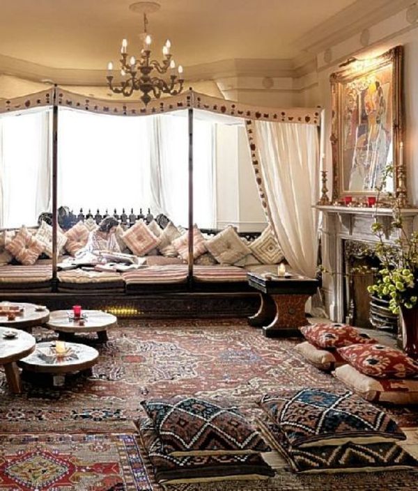 Marokkói bútorok-kényelmes szobás
