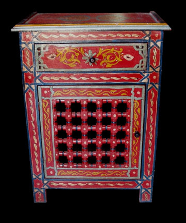 Marokkói bútorok-red-szekrény