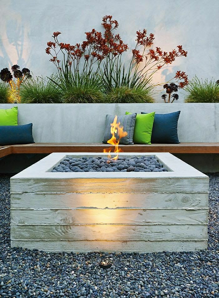 भूमध्य गार्डन डिजाइन सजावटी पत्थर आग रंग का तकिया