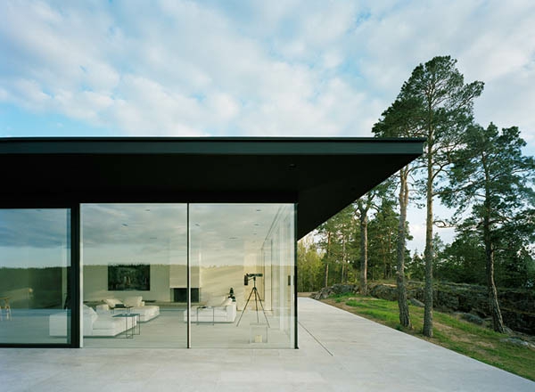 מינימליזם קירות זכוכית אדריכליים