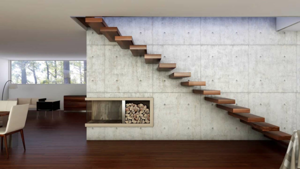 minimaliste cantilever-escalier-en-la-maison-design-design chic