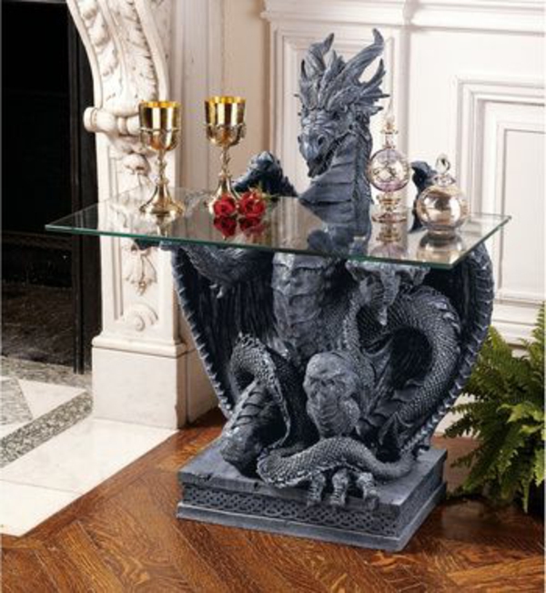 medieval-decoración-table-dragón