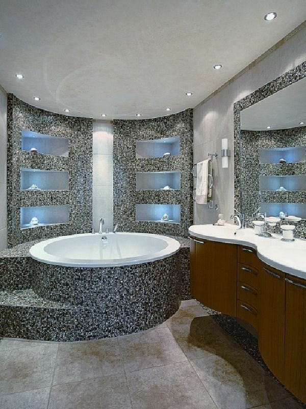 diseño moderno-bañera-azulejo-aristocrático