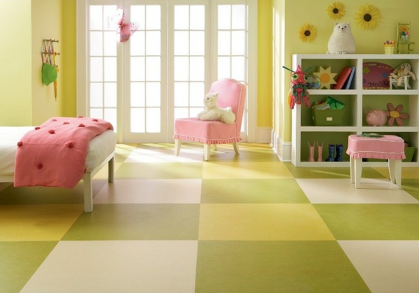 модерни площадки за подови настилки - модерна детска стая