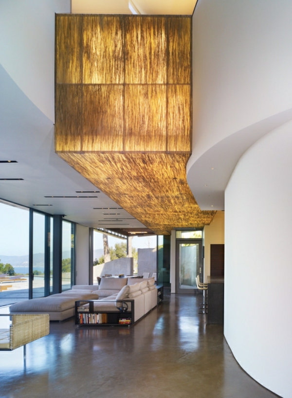 modernos-deco-paneles-3form diseño de la sala de estar de la cubierta