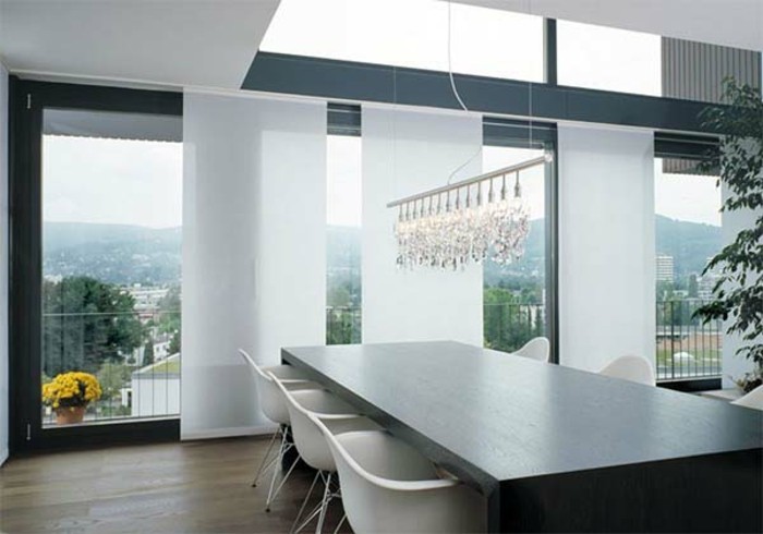 आधुनिक Fensterdeko-बैठक की मेज-arbeitszimmer-विचारों
