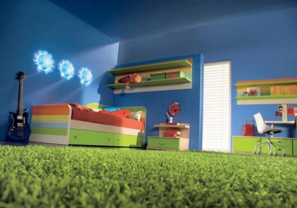 आधुनिक डिजाइन-दर-बच्चों के कमरे की दीवार रोशनी