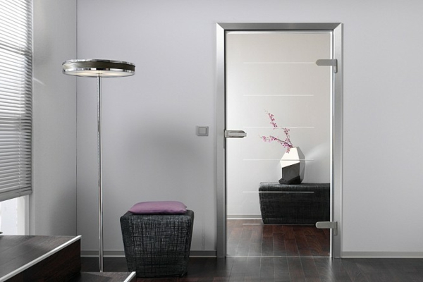 आधुनिक कांच फिसलने दरवाजे से इंटीरियर डिजाइन-विचारों-द-होम के लिए