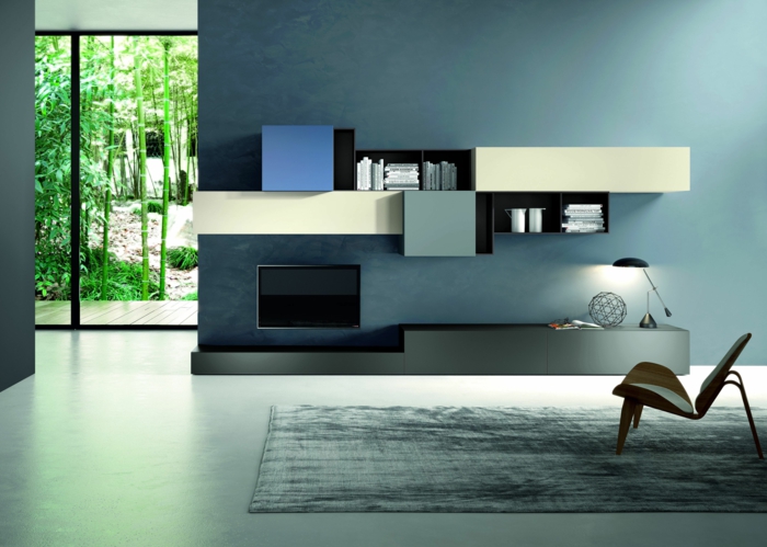 moderne intérieur un mobilier-intéressant tapis