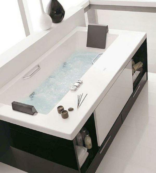 intégré petit-moderne-baignoire