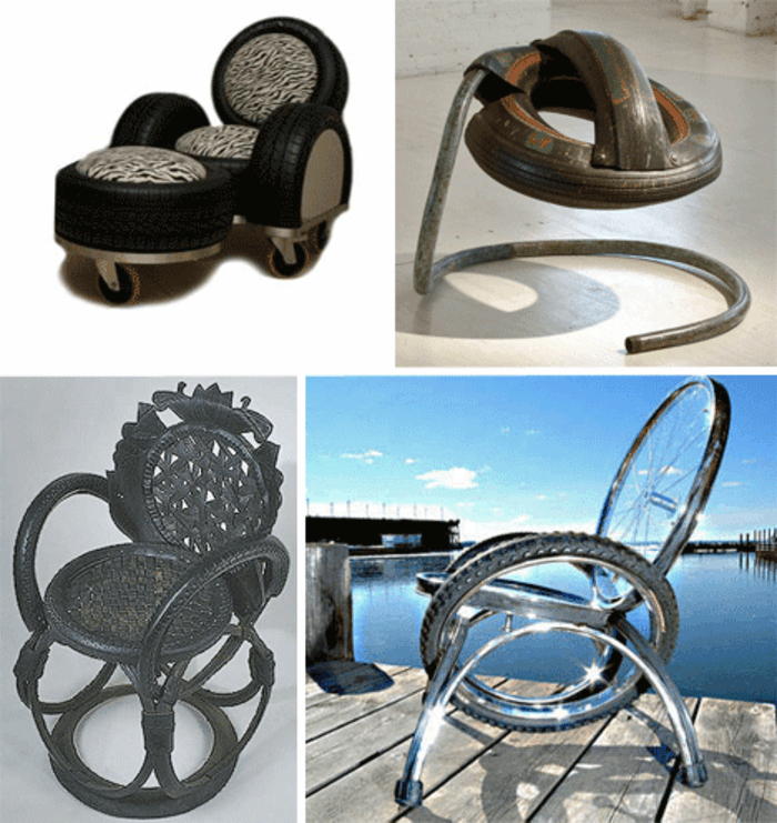 מודרניים-מעשיים-DIY-רהיטים-מ-רכב מחזור צמיגים בשימוש צמיג