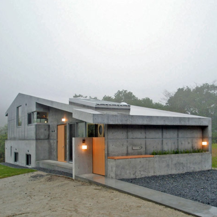 בתי-אפור-עיצוב-באוהאוס גג מודרני-גייבל הבניין