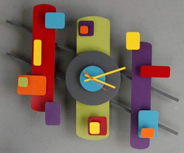 מודרני-קיר-שעונים-קנה-צבעוני-צבעים-דמויות בצבעים שונים