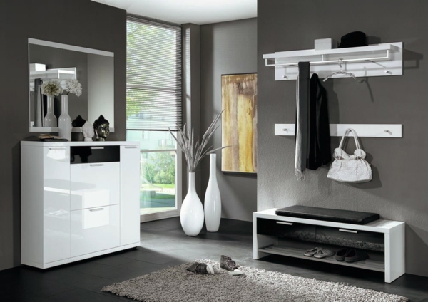 现代家具设置实用和-effektvolle_Dielenmöbel与 - 漂亮的设计