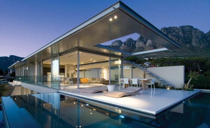 现代建筑师房子简约模型 - 创意 - 设计 - 环境的水