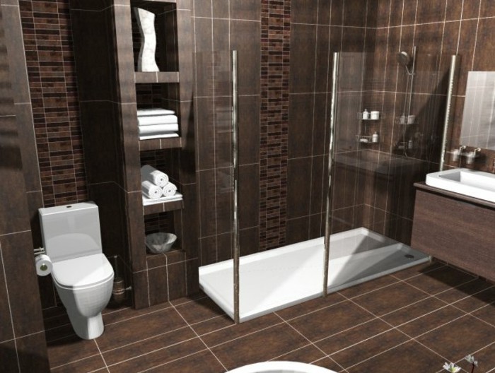 现代设计的小浴室思路