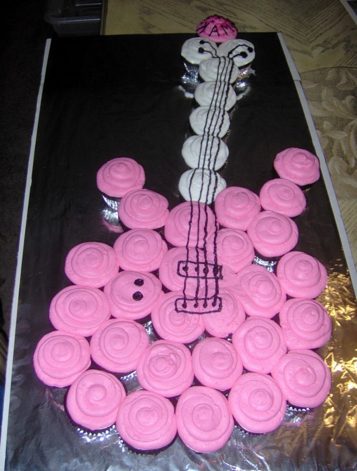 motívum piték magad döntéshozatal gitár-pie-in-muffin-making gyerekek születésnapi torta-making itself-
