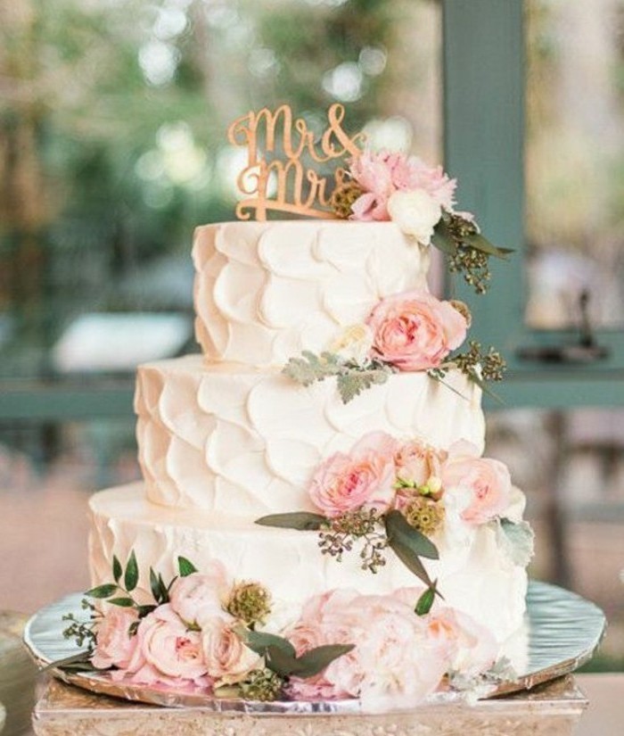 主题馅饼自己动手，做出-MR-和女人 - 美丽的婚礼蛋糕，馅饼与 - 软糖