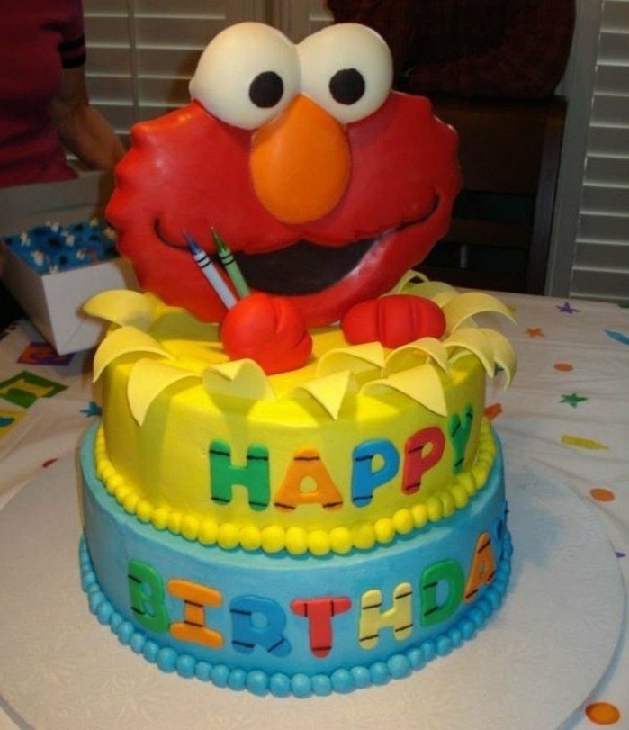 ίδιοι αποφάσεων παιδί-πίτες-yourself-make-Elmo-surprise- πίτες μοτίβο