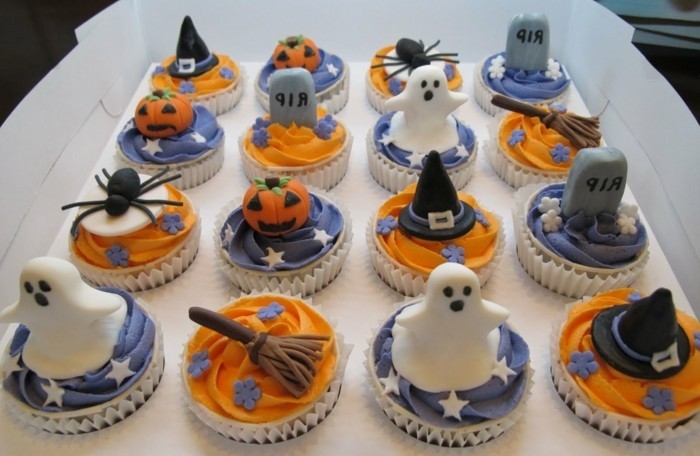 muffins décoration-halloween-boo-fantôme