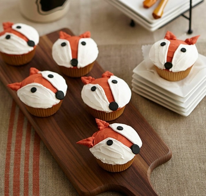muffins décoration-halloween-fox