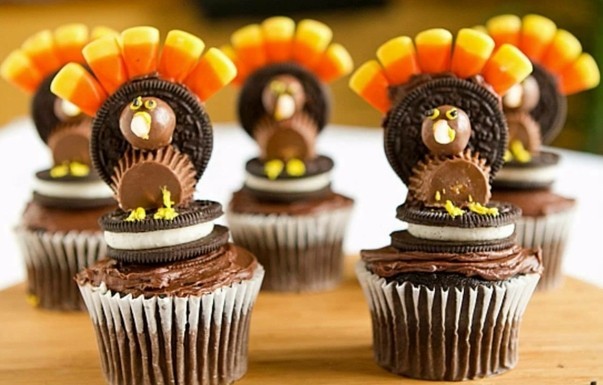 muffins décoration-halloween-drôle-oiseau