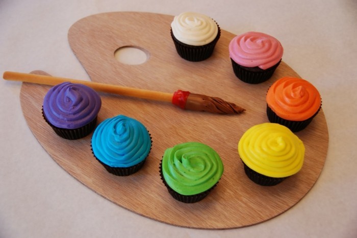 palette présente muffins décoration-idées-coloré