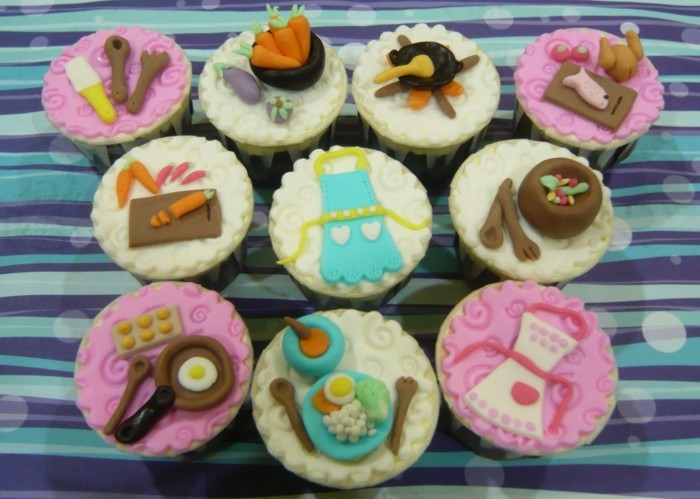 muffins représentent décoration-idées-journée par muffins-