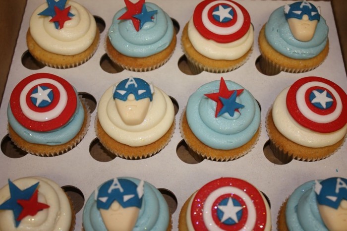 muffins décoration-idées-Marchen-super-héros-fondants-vous faire