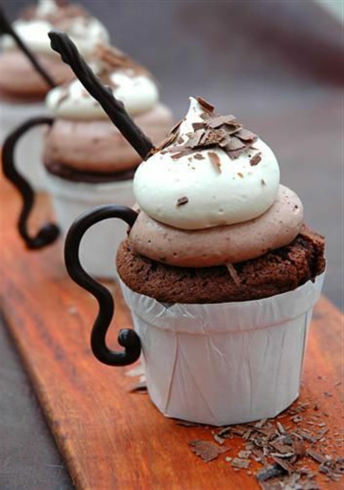 muffins-décoration-idées-arrière-grand-idée-petit gâteau-déco-tasse-café