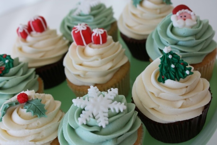 muffins décoration-Noël-cool-muffin-deco-Fondant figurines