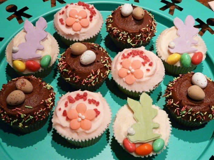 muffins décorer à Pâques drôle décorer muffins Décore
