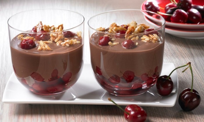 desszert üveges fény-desszertek-light-desszert csokoládé-cseresznye kell Nuts
