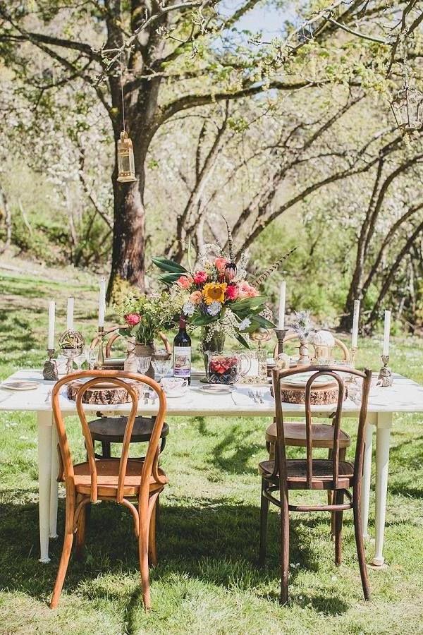 רעיונות-עבור-א-נשכחה חתונת קישוט שולחן טבעי הגדרת שולחן חתונה