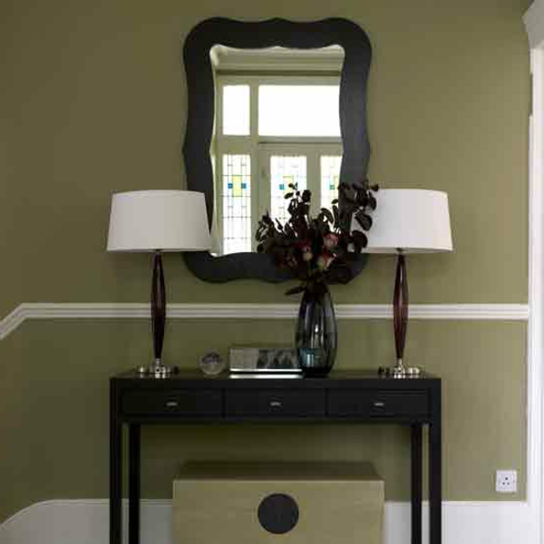 ockra couleur couloir miroir moderne combinaison de couleurs