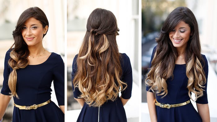 ombre hajszín szép hosszú haj design ötletek hosszú haj elockig dress kép fotók