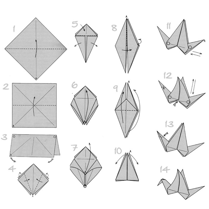 ओरिगेमी क्रेन-Kranich शिकन ओरीगैमी से foldingmanuals-ओरीगैमी से तह अनुदेश-ओरिगेमी क्रेन-महत्वपूर्ण