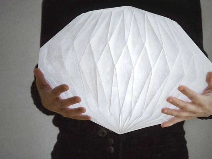 Origami-abažur-DIY ideja