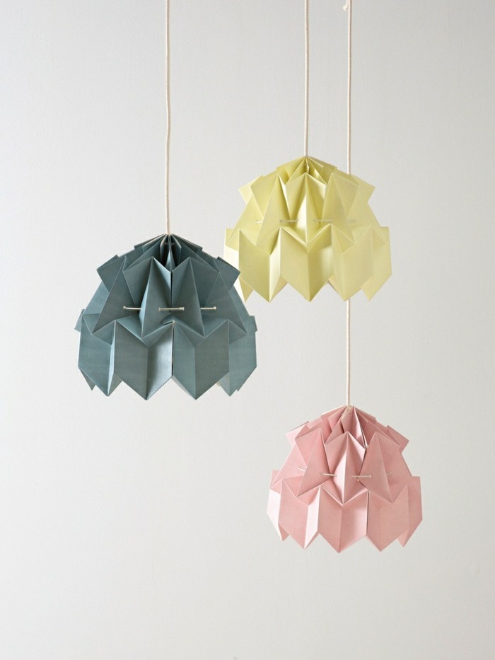 origami-lámpaernyő-egy DIY ötletek