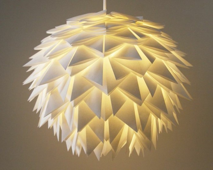 origami-lámpaernyő-szép kézműves ötlet