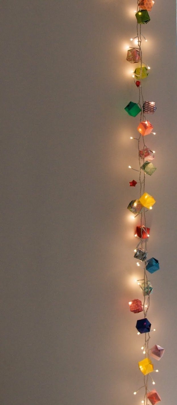 origami-to-joulu-värikäs kirkas-dekoartikel