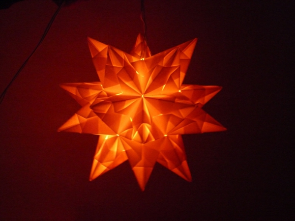 origami-joulu-hehku-tähti - erittäin mielenkiintoinen kuva
