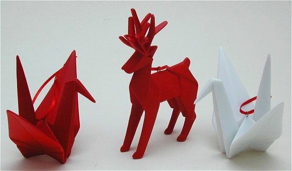 origami-joulu-punainen-ukkospeura - ainutlaatuinen valokuva